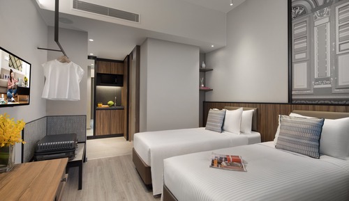 Studio, 2 Twin Beds