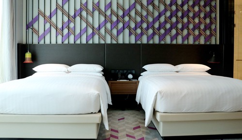 Room, 2 Double Beds, City View