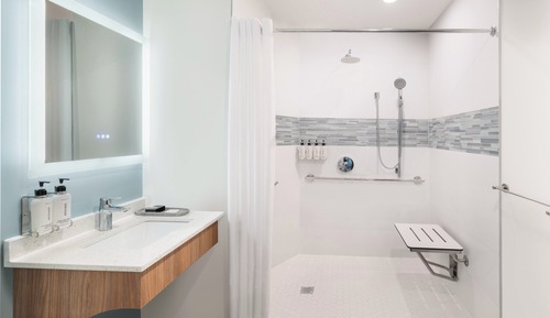 Standard Room, 1 Queen Bed, Roll-in Shower (Mobility)