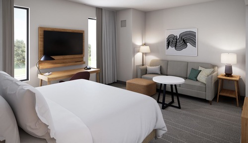 Studio Suite, 1 Queen Bed, Accessible, Kitchen (Communications, Roll In Shower)