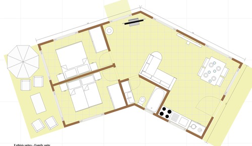 Family Suite, 2 Bedrooms, Balcony, Sea View