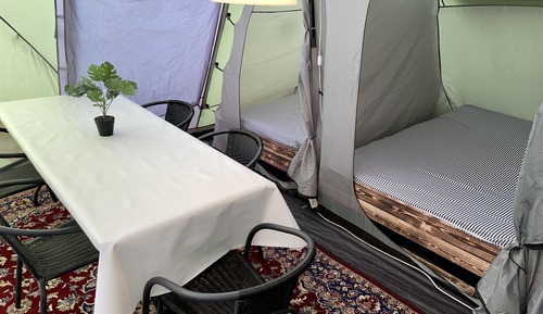 Family Tent, Shared Bathroom
