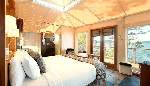 Signature Tent, 1 King Bed, Jetted Tub, Ocean View