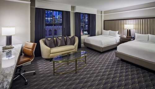 Two Double Beds, Accessible Room, Bathtub