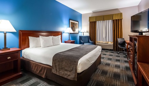 Standard Room, 1 King Bed, Non Smoking, Refrigerator & Microwave