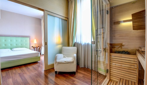 Comfort Suite, Sauna (and hydromassage bathtub)