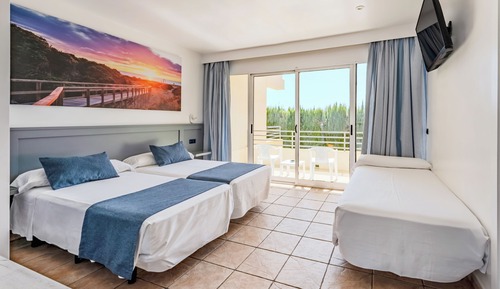 Triple Room, Terrace, Garden View