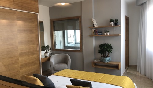 One Bedroom apartment twin bed