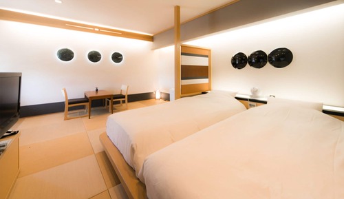 Japanese Modern Room with Private Hot Springs, "Theme: BAMBOO STORY," Non Smoking 37 ㎡【3F】