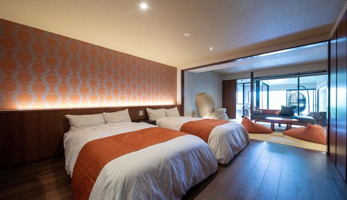 Comfort Twin room  with Terrace & Open-Air Bath (Tougetu) Non Smoking