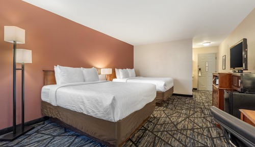 Standard Room, 2 Queen Beds, Non Smoking, Refrigerator & Microwave