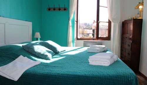 Standard Double Room, Private Bathroom, Mountain View (Chambre Aqua)