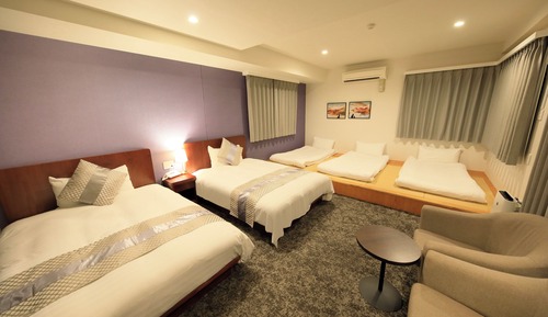 Japanese Western Style Suite Room, Balcony, Non Smoking (140cm bed x 2) Max 6 people
