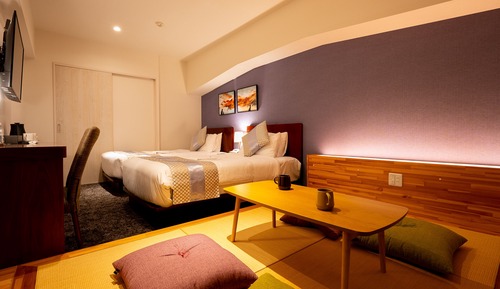 Japanese Western Style Twin Room, Non Smoking 28sqm (120cm width bed) Max 4 people
