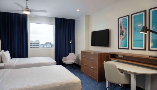 Studio, 2 Queen Beds, City View