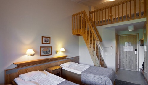 Standard family room, loft and balcony