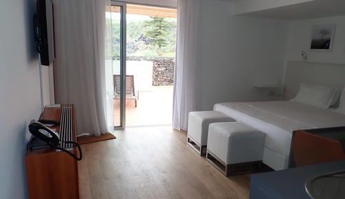Junior Double Room, 1 Bedroom, Patio, Partial Ocean View