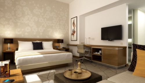 King Room with Sofa Bed  Free Breakfast, Complimentary Transfer to Gold Souk