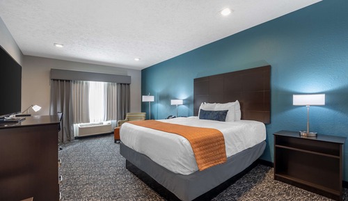 Standard Room, 1 King Bed, Non Smoking, Refrigerator & Microwave