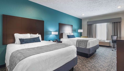 Standard Room, 2 Queen Beds, Non Smoking, Refrigerator & Microwave