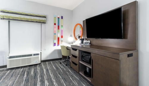 Room, 1 King Bed with Sofa bed, Accessible, Refrigerator & Microwave (Hearing)