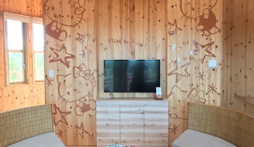 Hello Kitty Star Cocoon for 4 people with hinoki bath,No smoking