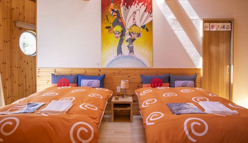 Villa of Fire Shadow NARUTO  for 4 people with hinoki bath, Non-smoking