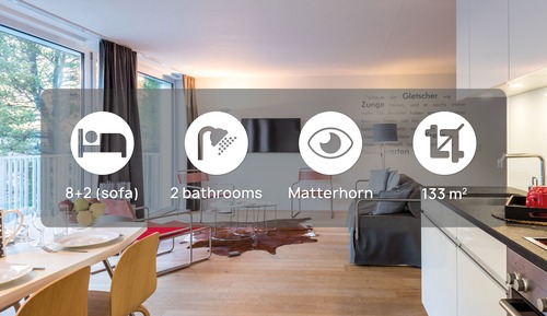 Apartment 4 bedrooms, Matterhorn view and balcony (12 Gorgnergletscher)