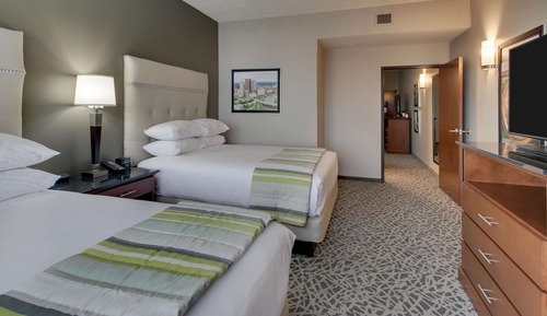 Suite, 2 Queen Beds, Accessible, Refrigerator & Microwave (Sofabed, Hearing, Tub, UpFloor, 2Room)