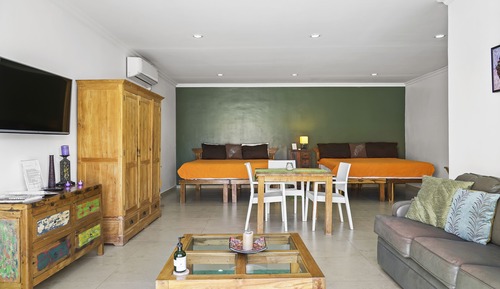 Family Double Room, Refrigerator & Microwave, Poolside