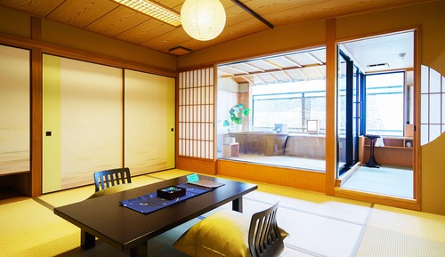 SANSUI Japanese Style Room with Private Open Air Bath