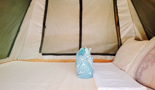 Basic Tent, Partial Sea View