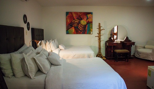 Superior Twin Room, 2 Double Beds, Ensuite, Courtyard View