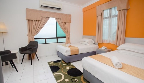 Deluxe Room, 2 Twin Beds, Sea View