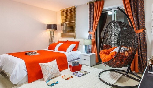 Double Room, 1 Double Bed (Orange, 1F)