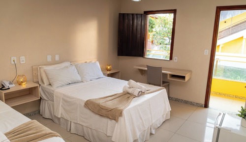 Basic Double Room Single Use, Courtyard View