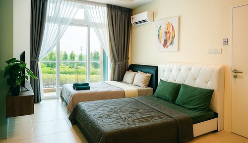 Double Room, Balcony, Garden View