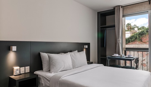Comfort Apartment, 1 Double Bed, Balcony, Courtyard View