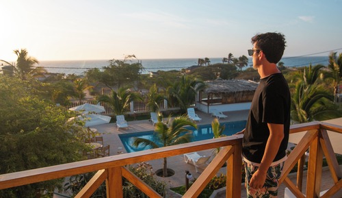 Deluxe Double Room, Balcony, Pool View