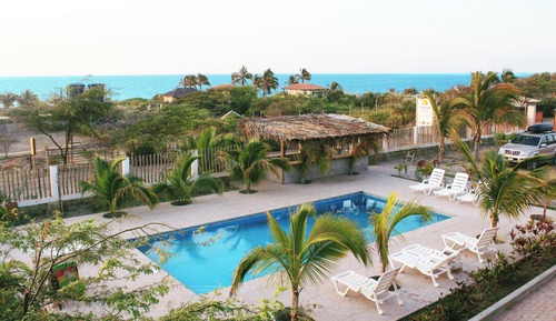 Quadruple Room, Balcony, Pool View
