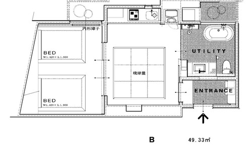 Japanese-style Apartment, Non Smoking (B)