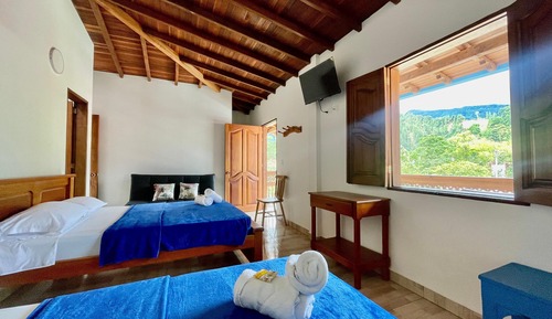 Family Double or Twin Room, Patio, Mountain View