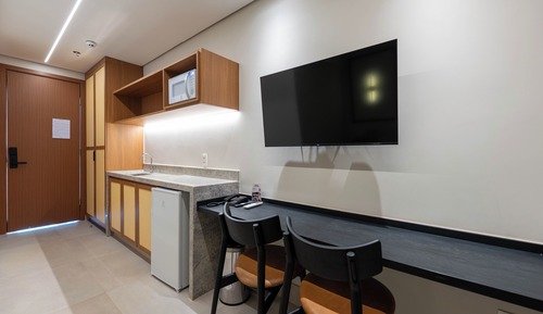 Quarto Smart - Vista Área de Lazer