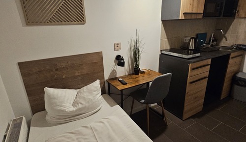 Studio, 1 Twin Bed, Kitchen