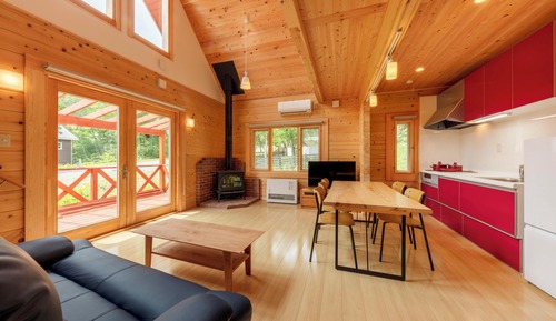 Detached cottage with hot spring and dog park, Built in 2019, ABW-118 ,Non-smoking