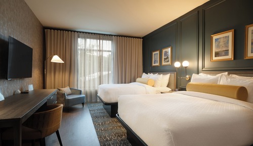 Deluxe Double Room, 2 Queen Beds, Non Smoking, City View