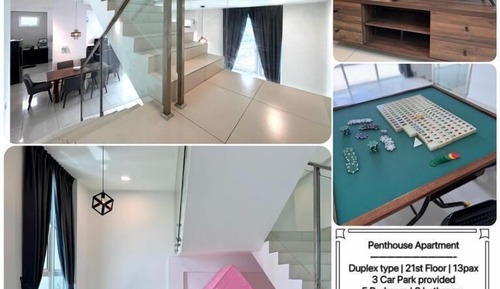 Family Penthouse, 5 Bedrooms, Balcony, Pool View