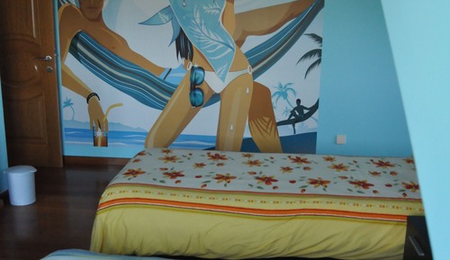 Deluxe Quadruple Room, Partial Sea View