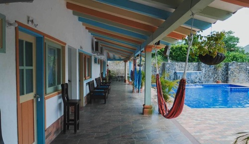 Economy Quadruple Room, Courtyard View