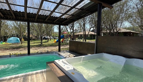 Deluxe Queen Chalet with Heated Pool and Shared Hot Tub